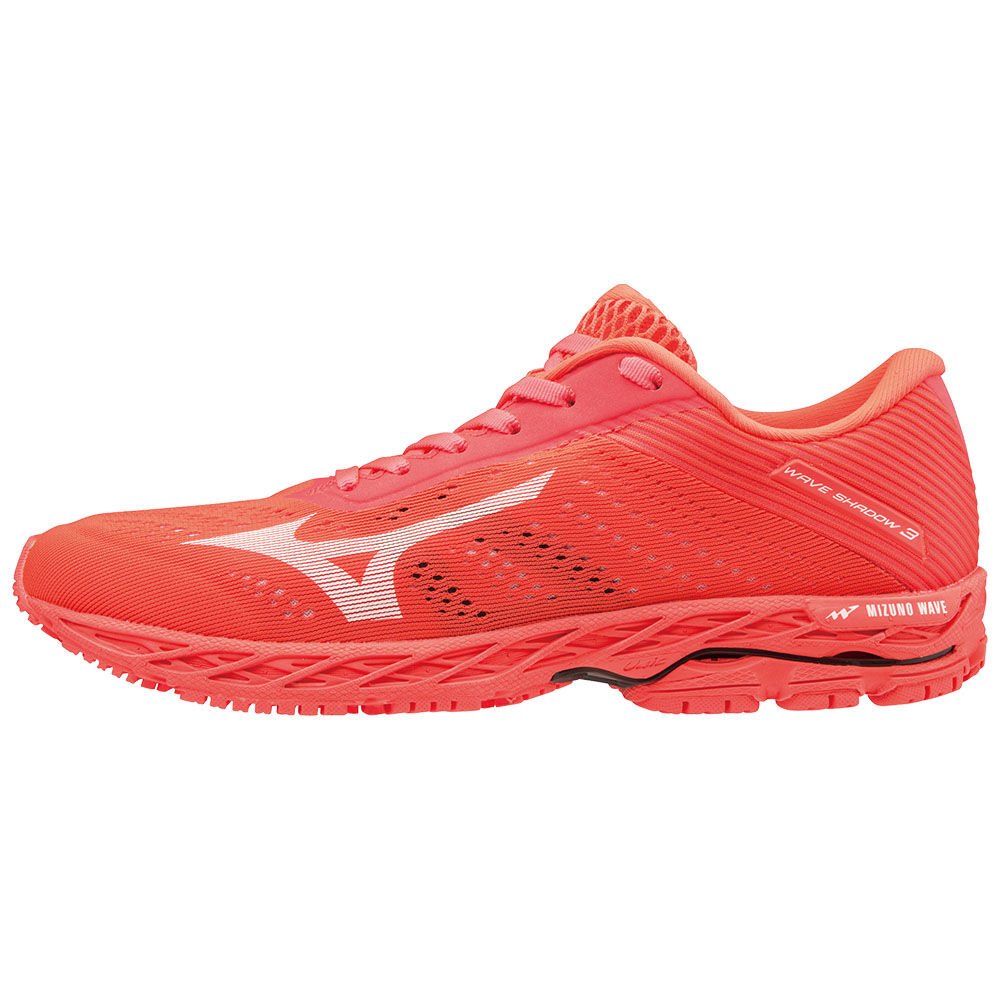 Mizuno WAVE SHADOW 3 Női Futócipő Korall/Fehér PEZ984732